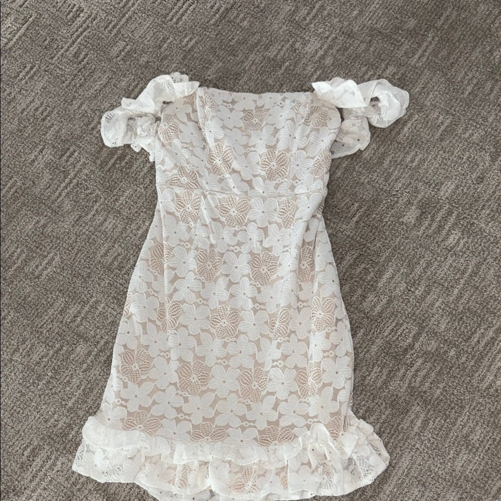 Hello Molly Cream Lace Dress